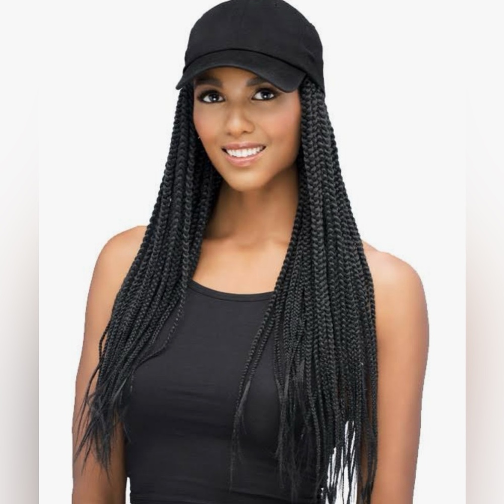 Vivica A fox Cap Do Wig Cap with Braids 1B and 4/27/30